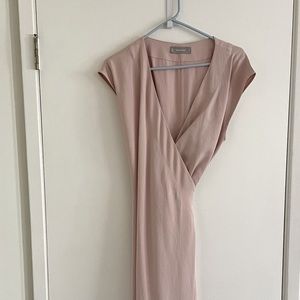 Everlane GoWeave midi wrap dress
